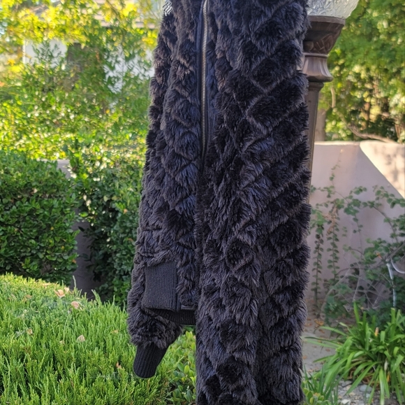 Vtg Rocawear Quilted Faux Fur Reversible Jacket - Picture 5 of 12